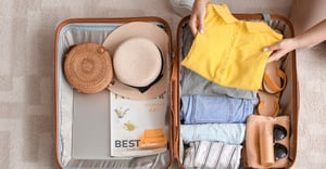 Summer vacation suitcase